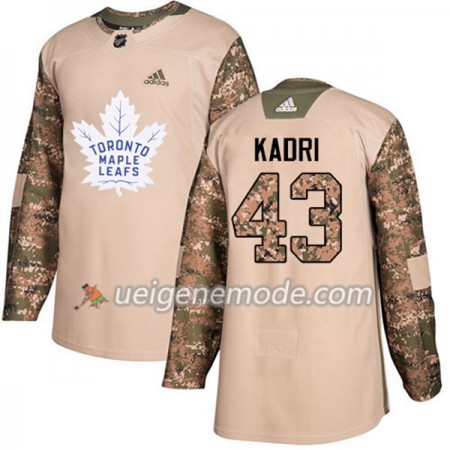 Herren Eishockey Toronto Maple Leafs Trikot Nazem Kadri 43 Adidas 2017-2018 Camo Veterans Day Practice Authentic